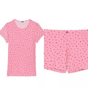 VS PINK Heart Pajama Set M/L